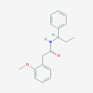 2-(2-methoxyphenyl)-N-(1-phenylpropyl)acetamide