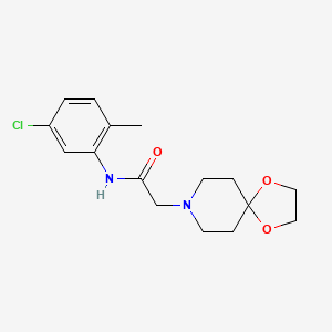 N-(5-chloro-2-methylphenyl)-2-(1,4-dioxa-8-azaspiro[4.5]dec-8-yl)acetamide