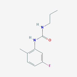 molecular formula C11H15FN2O B5274146 1-(5-Fluoro-2-methylphenyl)-3-propylurea 