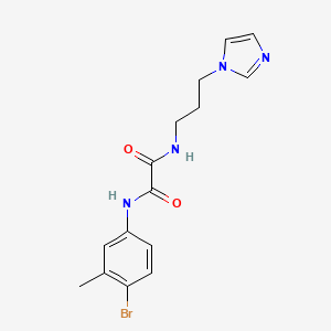 N'-(4-BROMO-3-METHYLPHENYL)-N-[3-(1H-IMIDAZOL-1-YL)PROPYL]ETHANEDIAMIDE