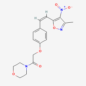 4-({4-[2-(3-methyl-4-nitro-5-isoxazolyl)vinyl]phenoxy}acetyl)morpholine