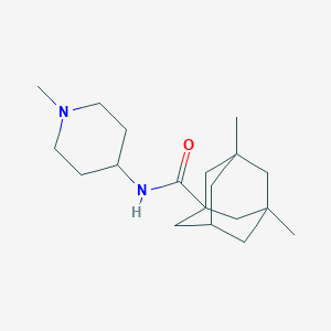 3,5-dimethyl-N-(1-methylpiperidin-4-yl)tricyclo[3.3.1.1~3,7~]decane-1-carboxamide