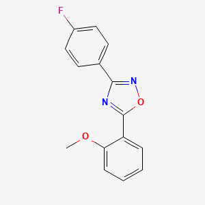 3-(4-fluorophenyl)-5-(2-methoxyphenyl)-1,2,4-oxadiazole