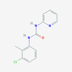 molecular formula C13H12ClN3O B5274269 1-(3-Chloro-2-methylphenyl)-3-pyridin-2-ylurea 