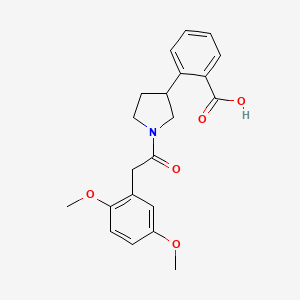 2-{1-[(2,5-dimethoxyphenyl)acetyl]-3-pyrrolidinyl}benzoic acid