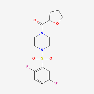 1-[(2,5-difluorophenyl)sulfonyl]-4-(tetrahydro-2-furanylcarbonyl)piperazine