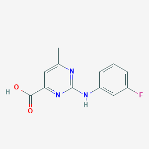 2-[(3-fluorophenyl)amino]-6-methyl-4-pyrimidinecarboxylic acid