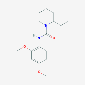 molecular formula C16H24N2O3 B5274351 N-(2,4-dimethoxyphenyl)-2-ethylpiperidine-1-carboxamide 