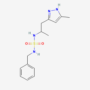 N-benzyl-N'-[1-methyl-2-(3-methyl-1H-pyrazol-5-yl)ethyl]sulfamide