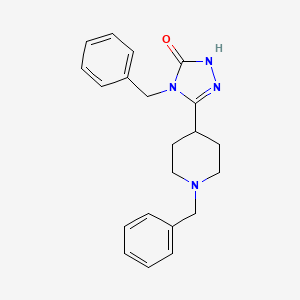 molecular formula C21H24N4O B5274371 4-benzyl-5-(1-benzyl-4-piperidinyl)-2,4-dihydro-3H-1,2,4-triazol-3-one 