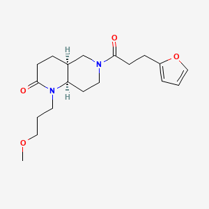 (4aS*,8aR*)-6-[3-(2-furyl)propanoyl]-1-(3-methoxypropyl)octahydro-1,6-naphthyridin-2(1H)-one