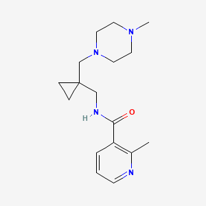 2-methyl-N-({1-[(4-methylpiperazin-1-yl)methyl]cyclopropyl}methyl)nicotinamide