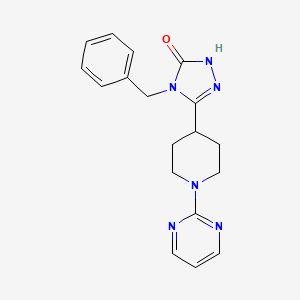 4-benzyl-5-[1-(2-pyrimidinyl)-4-piperidinyl]-2,4-dihydro-3H-1,2,4-triazol-3-one