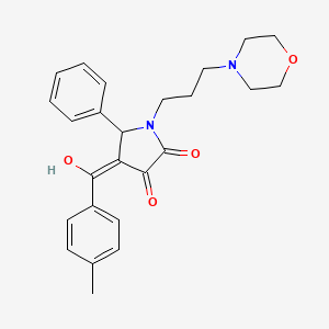 3-hydroxy-4-(4-methylbenzoyl)-1-[3-(morpholin-4-yl)propyl]-5-phenyl-2,5-dihydro-1H-pyrrol-2-one