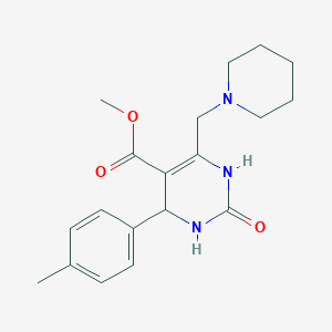 METHYL 4-(4-METHYLPHENYL)-2-OXO-6-[(PIPERIDIN-1-YL)METHYL]-1,2,3,4-TETRAHYDROPYRIMIDINE-5-CARBOXYLATE