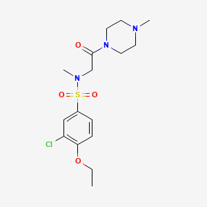 3-chloro-4-ethoxy-N-methyl-N-[2-(4-methylpiperazin-1-yl)-2-oxoethyl]benzenesulfonamide