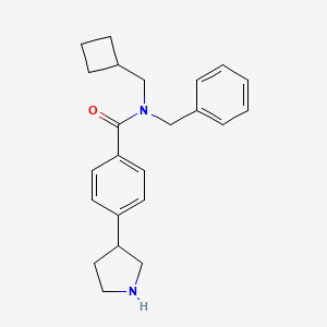 N-benzyl-N-(cyclobutylmethyl)-4-(3-pyrrolidinyl)benzamide hydrochloride