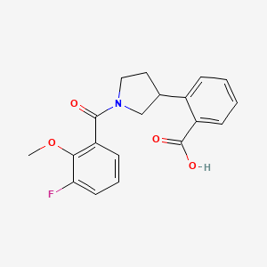 2-[1-(3-fluoro-2-methoxybenzoyl)-3-pyrrolidinyl]benzoic acid