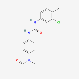 N-(4-{[(3-chloro-4-methylphenyl)carbamoyl]amino}phenyl)-N-methylacetamide