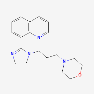 8-[1-(3-morpholin-4-ylpropyl)-1H-imidazol-2-yl]quinoline