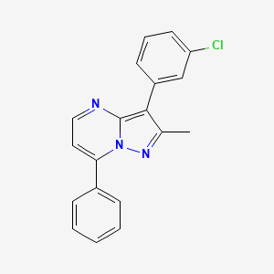 3-(3-chlorophenyl)-2-methyl-7-phenylpyrazolo[1,5-a]pyrimidine