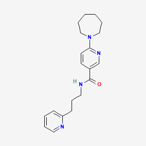 6-azepan-1-yl-N-(3-pyridin-2-ylpropyl)nicotinamide