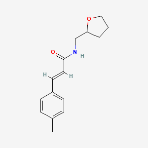 3-(4-methylphenyl)-N-(tetrahydro-2-furanylmethyl)acrylamide