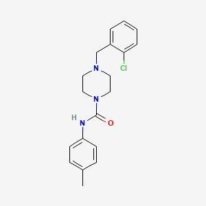 4-[(2-chlorophenyl)methyl]-N-(4-methylphenyl)piperazine-1-carboxamide