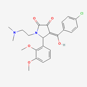 4-(4-chlorobenzoyl)-5-(2,3-dimethoxyphenyl)-1-[2-(dimethylamino)ethyl]-3-hydroxy-2,5-dihydro-1H-pyrrol-2-one