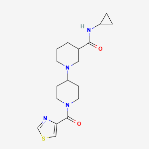 N-cyclopropyl-1'-(1,3-thiazol-4-ylcarbonyl)-1,4'-bipiperidine-3-carboxamide