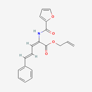 prop-2-enyl (2E,4E)-2-(furan-2-carbonylamino)-5-phenylpenta-2,4-dienoate