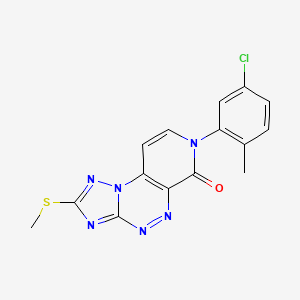 7-(5-chloro-2-methylphenyl)-2-(methylsulfanyl)pyrido[4,3-e][1,2,4]triazolo[5,1-c][1,2,4]triazin-6(7H)-one