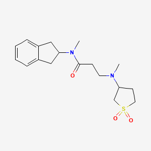 N~1~-(2,3-dihydro-1H-inden-2-yl)-N~3~-(1,1-dioxidotetrahydro-3-thienyl)-N~1~,N~3~-dimethyl-beta-alaninamide