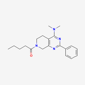 N,N-dimethyl-7-pentanoyl-2-phenyl-5,6,7,8-tetrahydropyrido[3,4-d]pyrimidin-4-amine