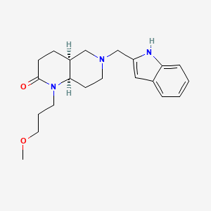 (4aS*,8aR*)-6-(1H-indol-2-ylmethyl)-1-(3-methoxypropyl)octahydro-1,6-naphthyridin-2(1H)-one