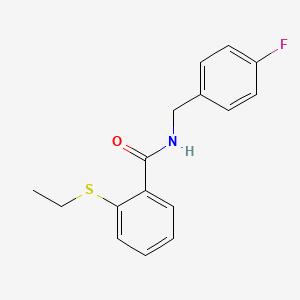 2-(ethylthio)-N-(4-fluorobenzyl)benzamide