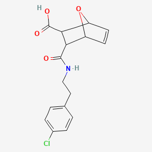 3-{[2-(4-Chlorophenyl)ethyl]carbamoyl}-7-oxabicyclo[2.2.1]hept-5-ene-2-carboxylic acid