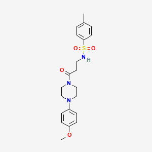 N-{3-[4-(4-methoxyphenyl)-1-piperazinyl]-3-oxopropyl}-4-methylbenzenesulfonamide