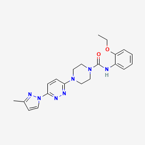 N-(2-ethoxyphenyl)-4-[6-(3-methyl-1H-pyrazol-1-yl)-3-pyridazinyl]-1-piperazinecarboxamide