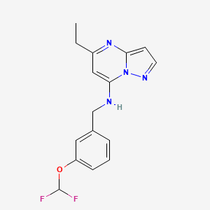 N-[3-(difluoromethoxy)benzyl]-5-ethylpyrazolo[1,5-a]pyrimidin-7-amine