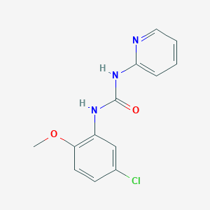 molecular formula C13H12ClN3O2 B5274952 1-(5-Chloro-2-methoxyphenyl)-3-pyridin-2-ylurea 