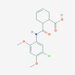 6-[(5-CHLORO-2,4-DIMETHOXYANILINO)CARBONYL]-3-CYCLOHEXENE-1-CARBOXYLIC ACID