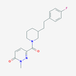 6-({3-[2-(4-fluorophenyl)ethyl]-1-piperidinyl}carbonyl)-2-methyl-3(2H)-pyridazinone