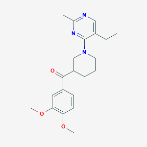 (3,4-dimethoxyphenyl)[1-(5-ethyl-2-methylpyrimidin-4-yl)piperidin-3-yl]methanone