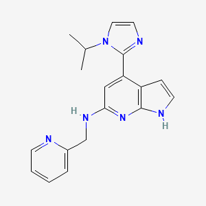 4-(1-isopropyl-1H-imidazol-2-yl)-N-(pyridin-2-ylmethyl)-1H-pyrrolo[2,3-b]pyridin-6-amine