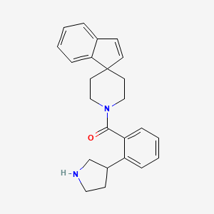 1'-[2-(3-pyrrolidinyl)benzoyl]spiro[indene-1,4'-piperidine] hydrochloride