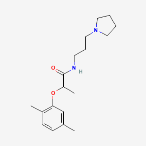 2-(2,5-dimethylphenoxy)-N-[3-(1-pyrrolidinyl)propyl]propanamide