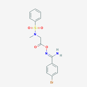 4-bromo-N'-({[methyl(phenylsulfonyl)amino]acetyl}oxy)benzenecarboximidamide