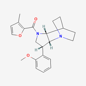 [(2R,3R,6R)-3-(2-methoxyphenyl)-1,5-diazatricyclo[5.2.2.02,6]undecan-5-yl]-(3-methylfuran-2-yl)methanone