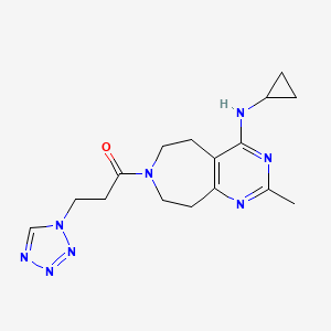 N-cyclopropyl-2-methyl-7-[3-(1H-tetrazol-1-yl)propanoyl]-6,7,8,9-tetrahydro-5H-pyrimido[4,5-d]azepin-4-amine